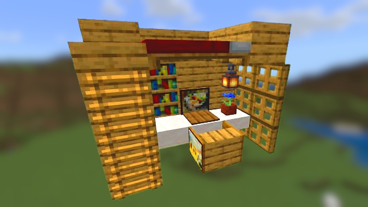 Etagenbett mit Gaming Bereich - Minecraft Deko Ideen
