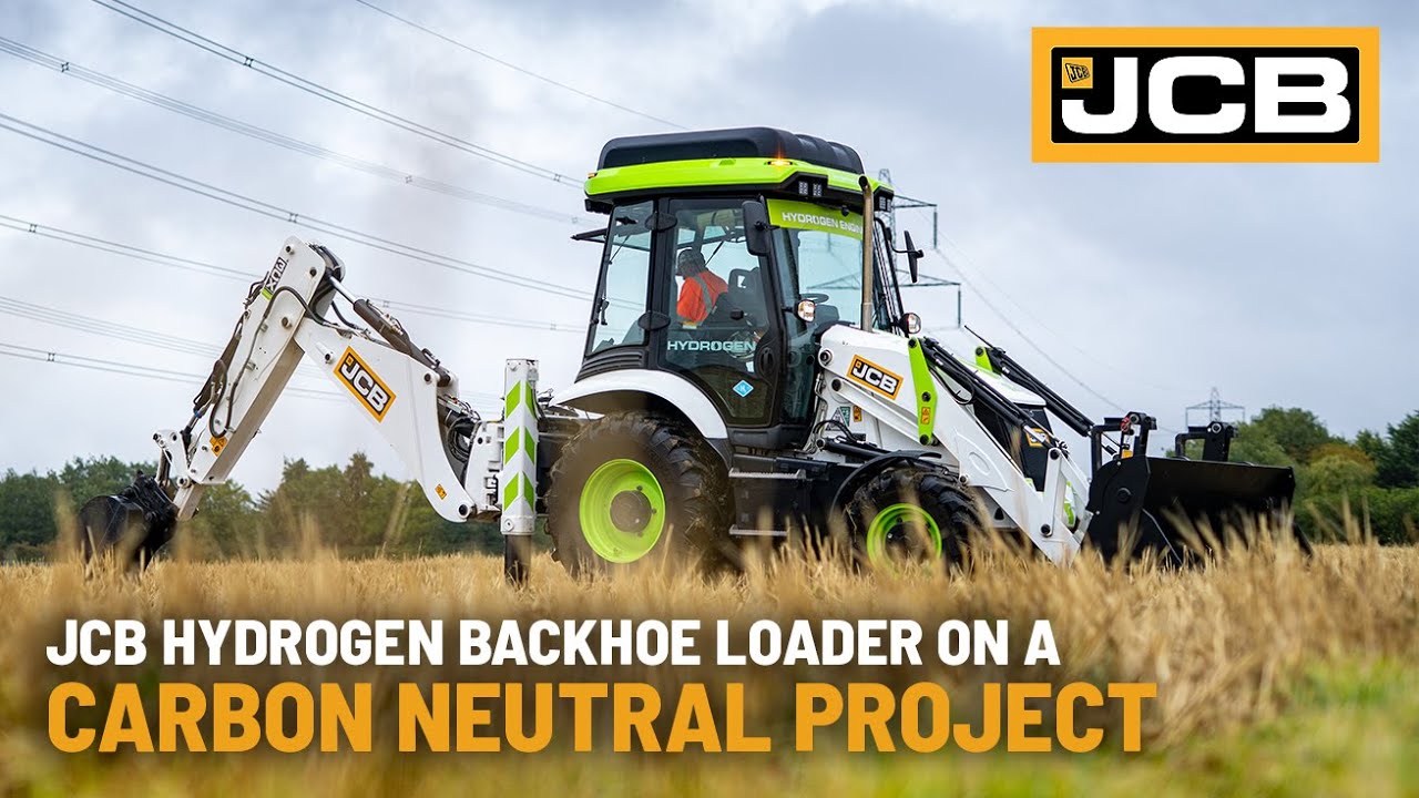 JCB Hydrogen Backhoe Loader on Carbon Neutral UK Project | Lower Thames Crossing