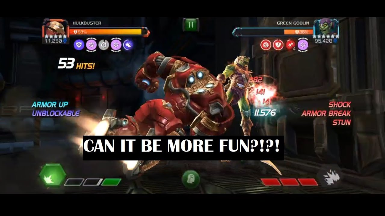 MCOC act 7.1.2 Green Goblin boss CHEESE!!! very easy and funny fight :D