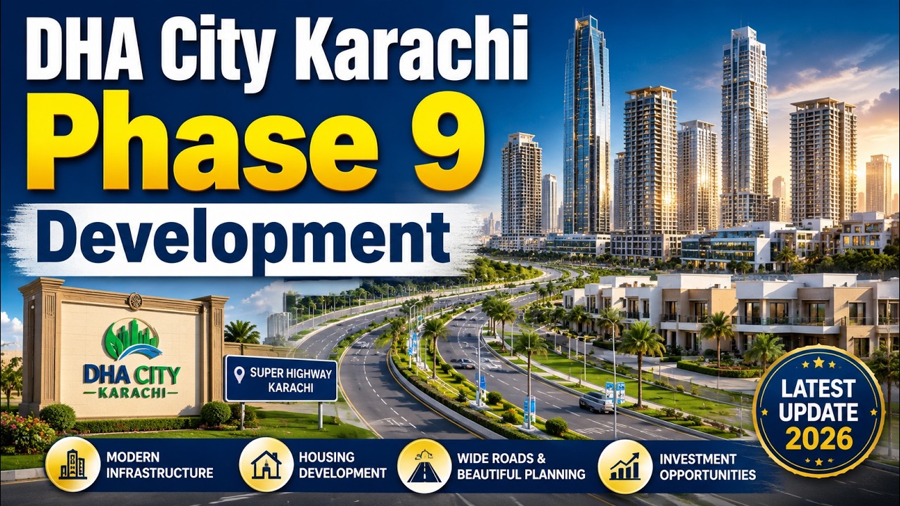 DHA City Karachi Phase 9 | Развитие жилищного строительства, инфраструктура и статус купли/продаж...