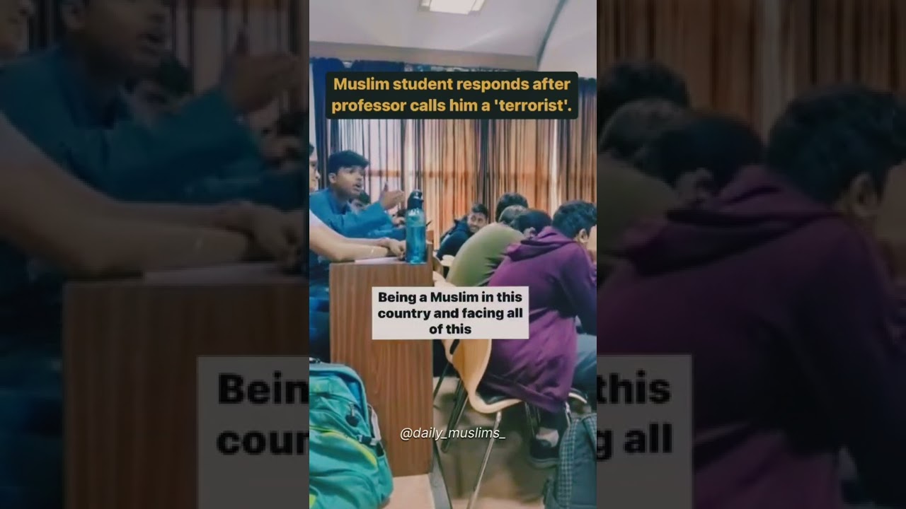 Muslim Student Confronts University Professor After Being Called A Terrorist ⚠️