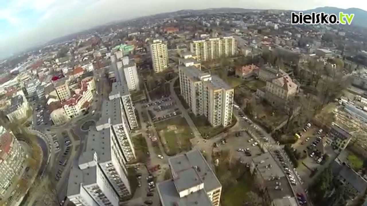 bielsko.tv: Z lotu ptaka - osiedle Śr&oacute;dmiejskie