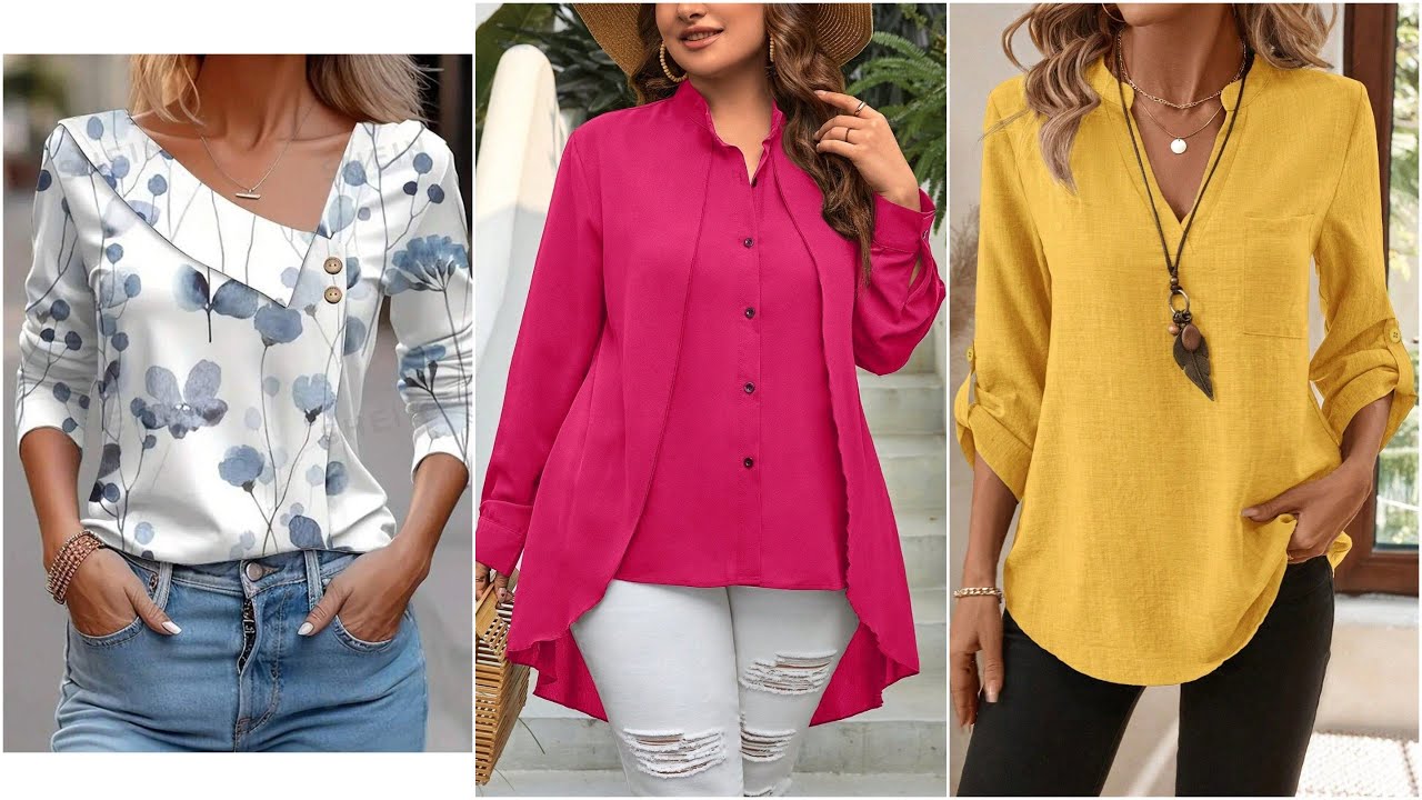 Moda 2025 BLUSAS BONITAS 100”Ideas De blusas bonitas MODELOS casuales 25/2026#fashion #shirts #style