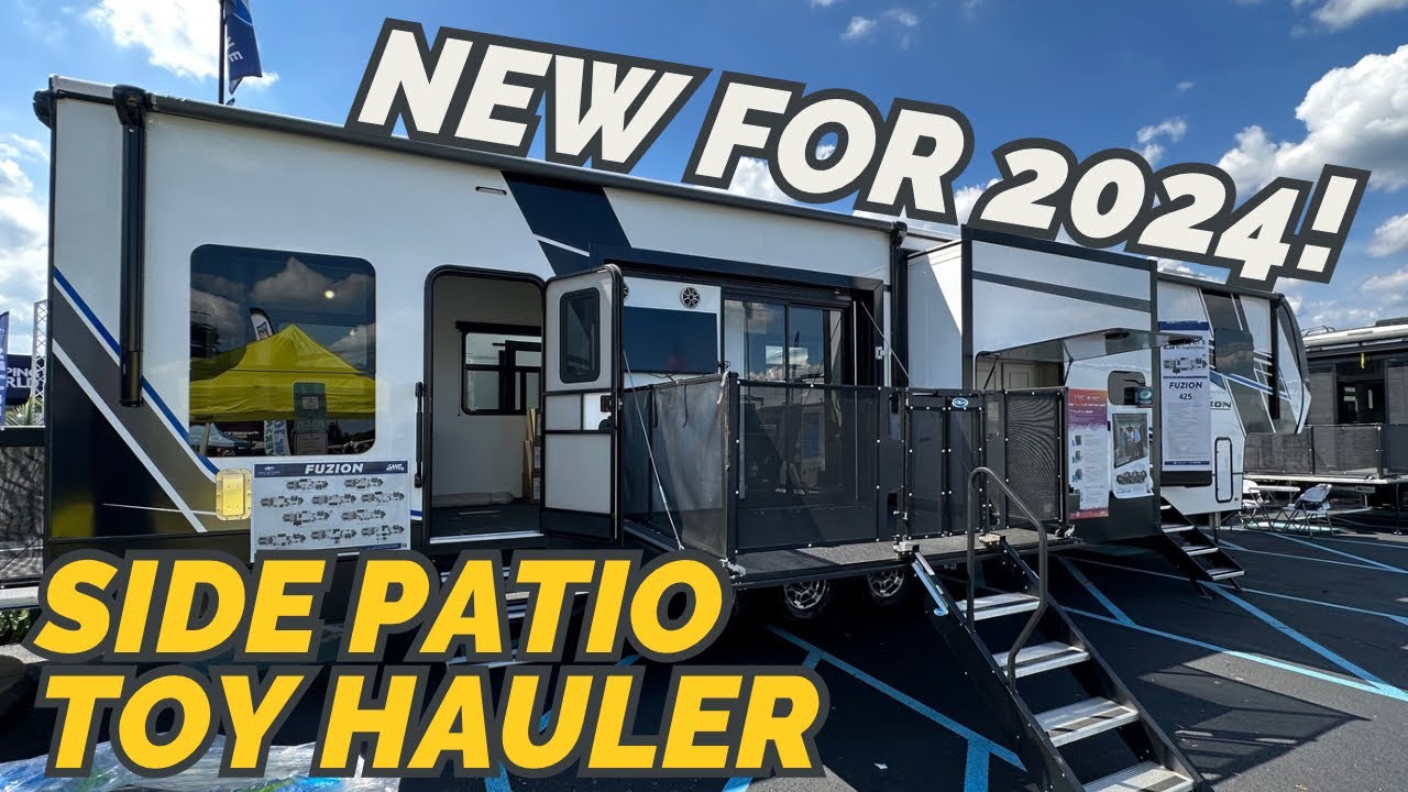 НОВЫЙ игрушечный автодом с пятым колесом SIDE PATIO 2024 года! Keystone Fuzion 425 2024 года