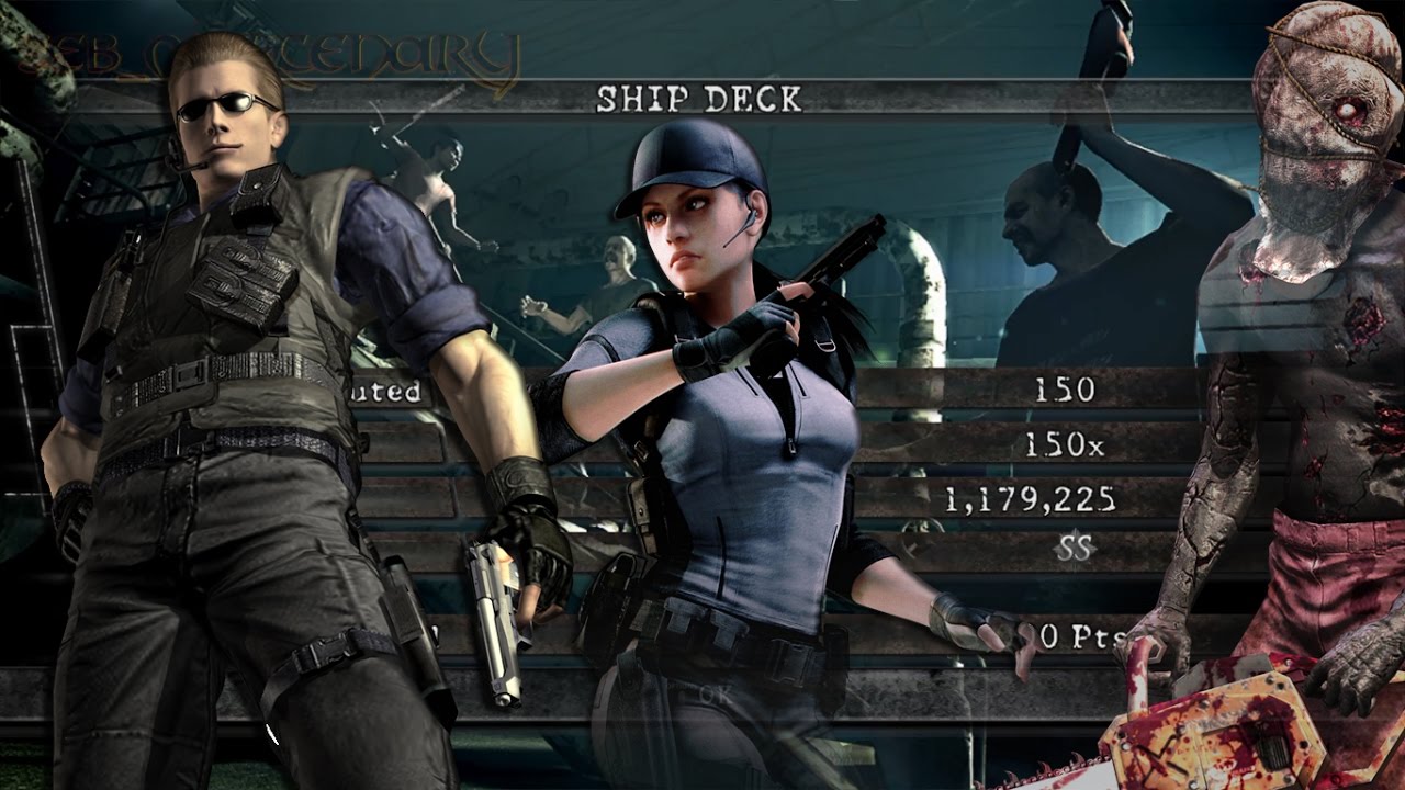 Ship Deck Duo 1,179,225 Wesker STARS & Jill BSAA | Resident Evil 5 PS4 Mercenaries United