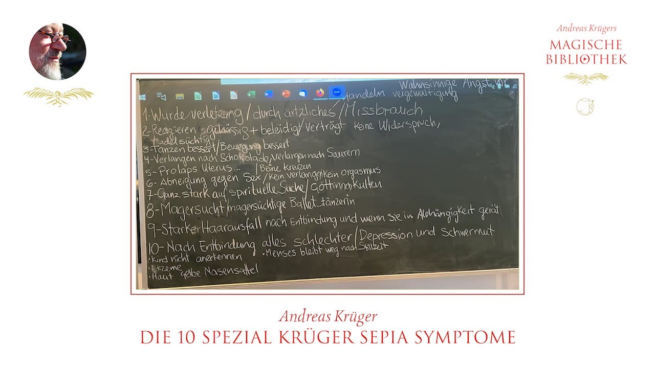 Andreas Krüger | Sepia | Die 10 Spezial Krüger Symptome