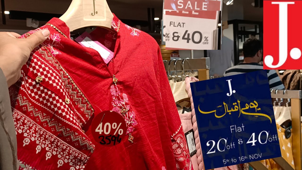 J.Flat 50% 40% 20% Off Sale 🔥 J.Iqbal day Sale 2025 🔥 Junaid Jamshed Today 2025