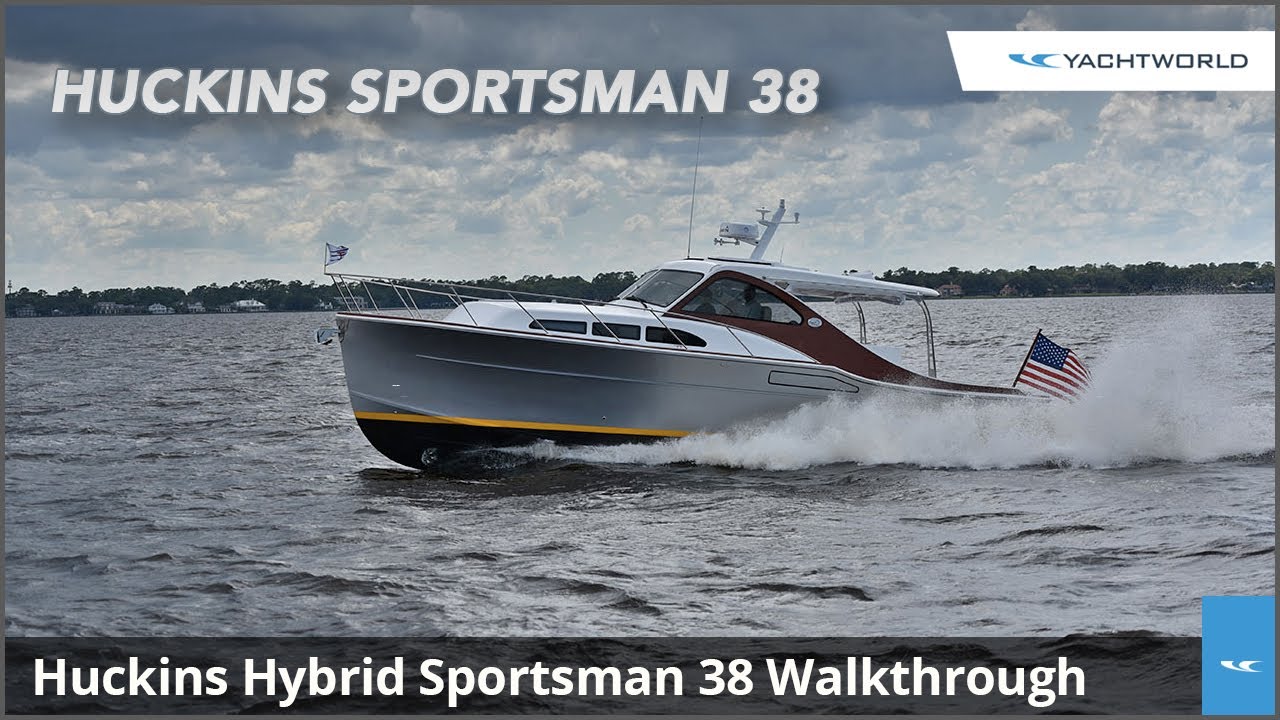 Huckins Sportsman 38 Hybrid Electric Yacht Video Walkthrough