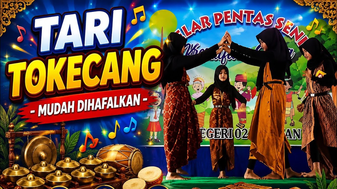 TARI TOKECANG-PENTAS SENI KREATIFITAS SISWA SDN 02 TAMAN Kelas 6