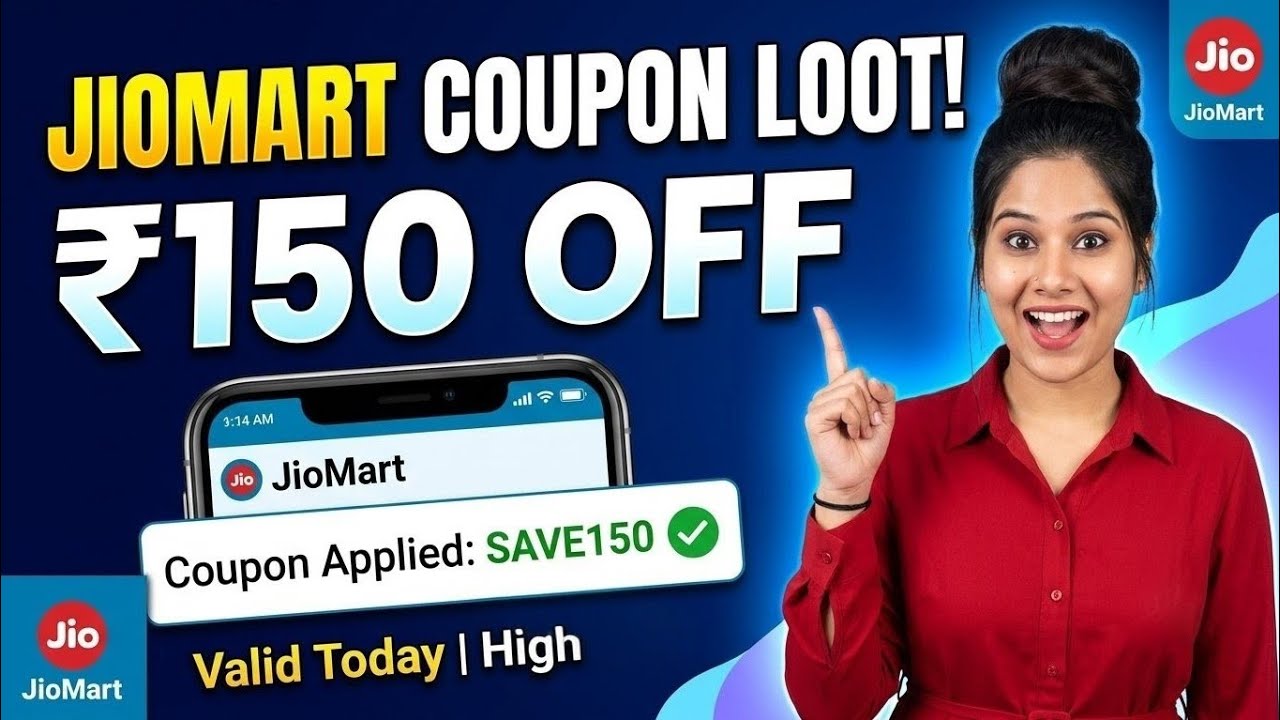 Jiomart ₹150 OFF 🎉 New Coupon Code Today | Jiomart Coupon Today | Jiomart New Offers Today | Jiomart
