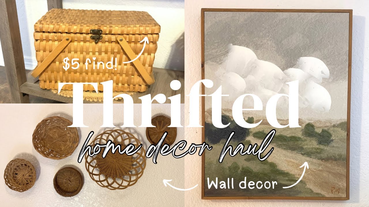 Thrifted home decor haul| Collective haul| Styled thrifted decor| Home decor haul 