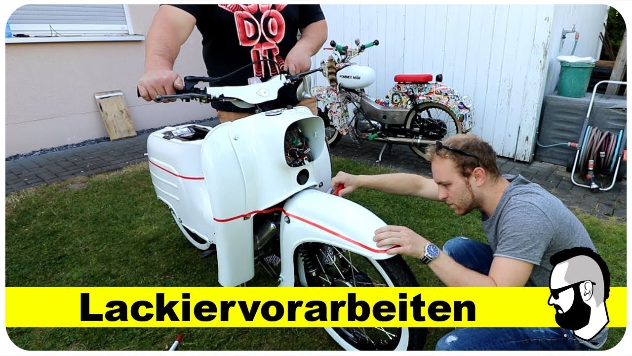 Simson Schwalbe: Vorarbeiten für die Lackierung Teil 5