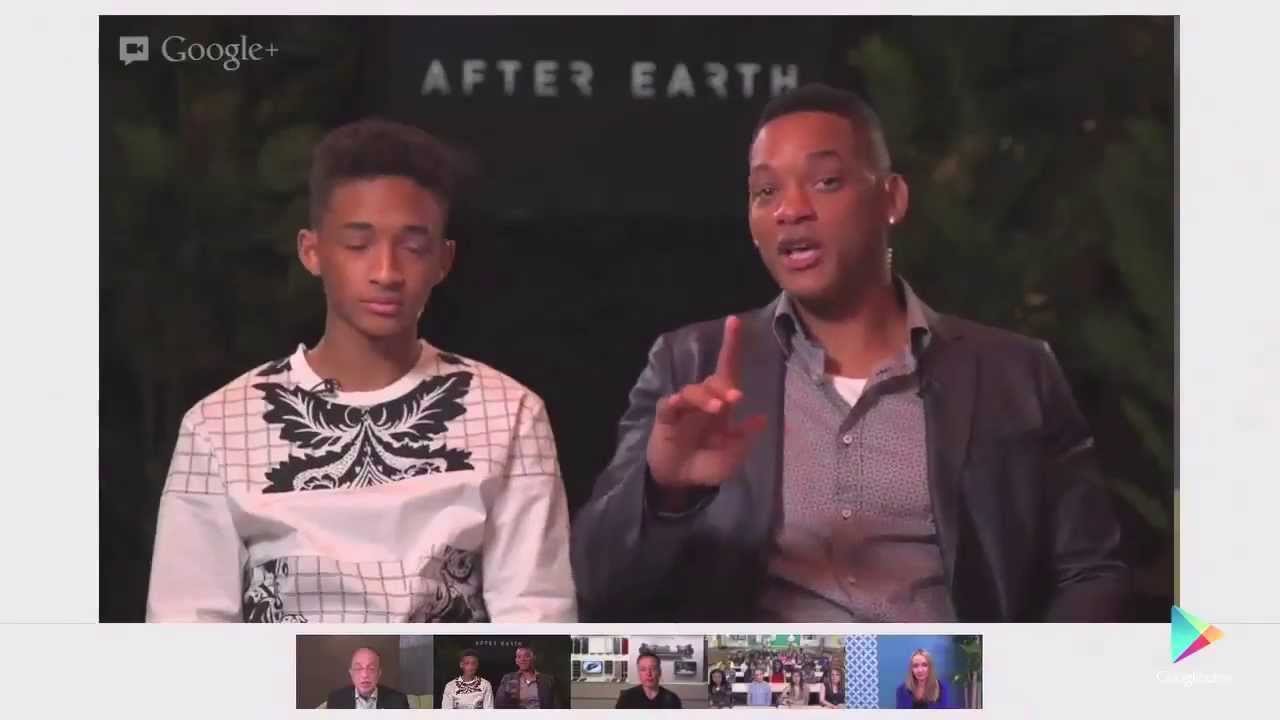 After Earth Hangout: Уилл и Джейден Смит, Илон Маск и Рэй Курцвейл