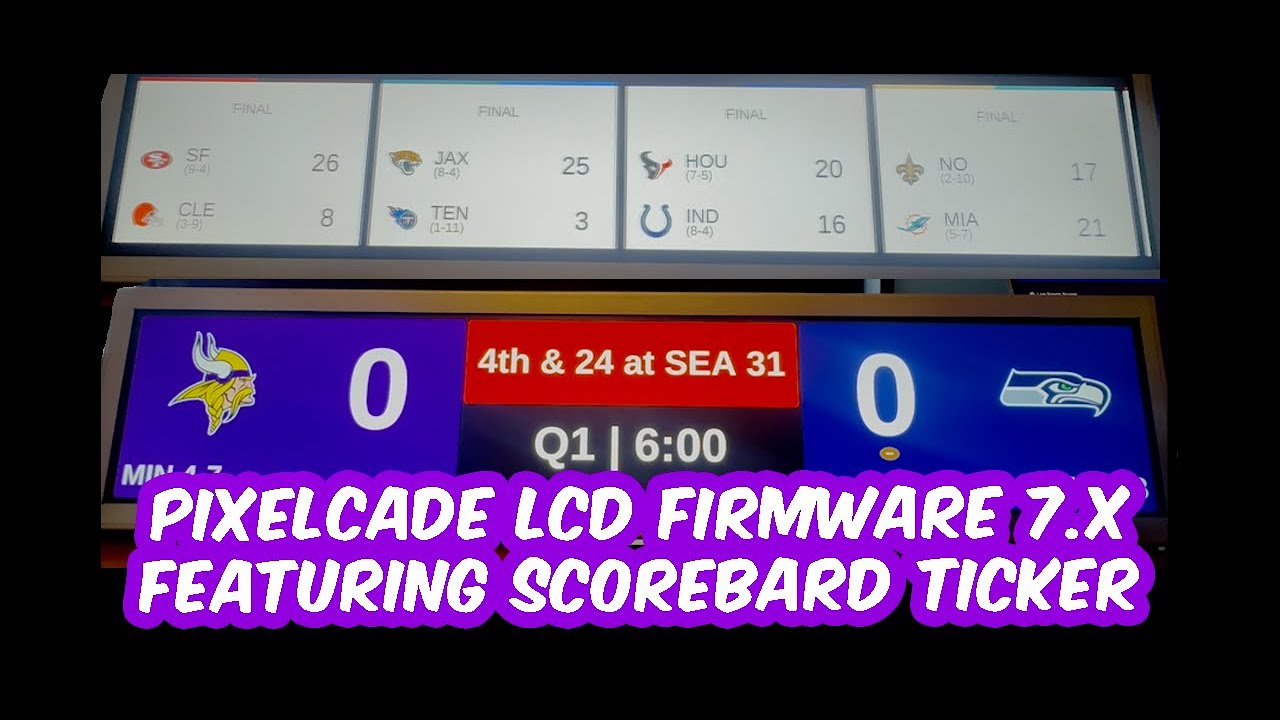 Pixelcade LCD Firmware 7 New Features