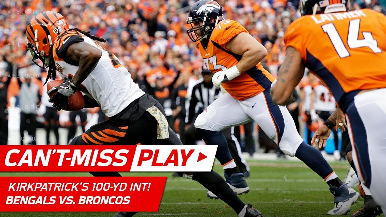 Dre Kirkpatrick's Crazy 100-Yd INT Return, But Fumbles Before the TD! | Can't-Miss Play | NFL Wk 11