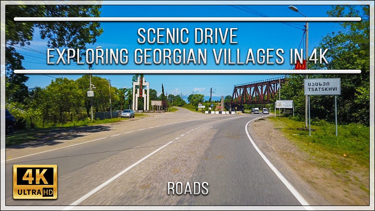 Scenic Drive: Exploring Georgian Villages in 4K