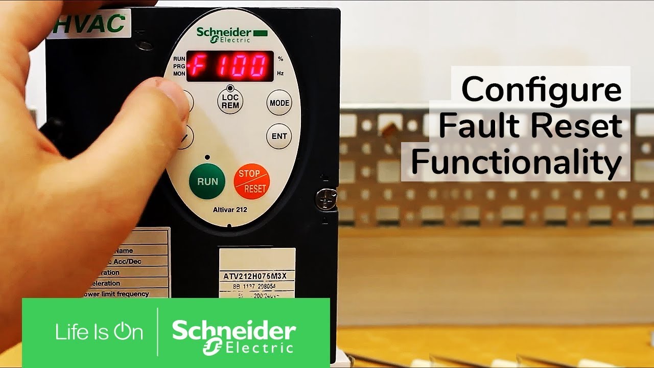 Configuring Fault Reset Functionality on Altivar 212 Drives | Schneider Electric