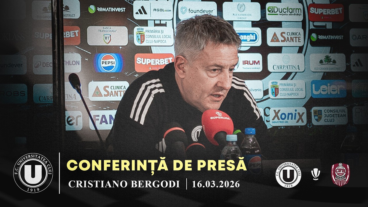 🎙 CONFERINȚĂ DE PRESĂ | Cristiano Bergodi: „E extraordinar de frumoasă această victorie”