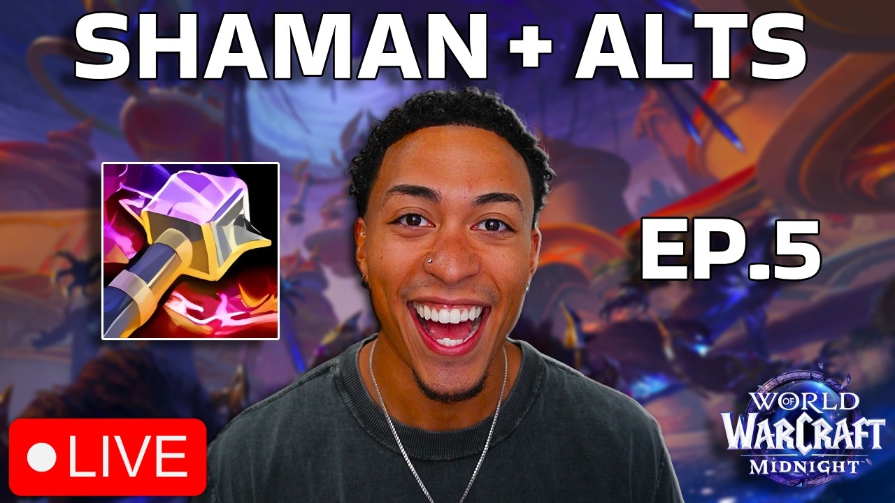 WoW Midnight LIVE 🔥 Enhancement Shaman PvP + Alt Leveling Grind | Ep. 5