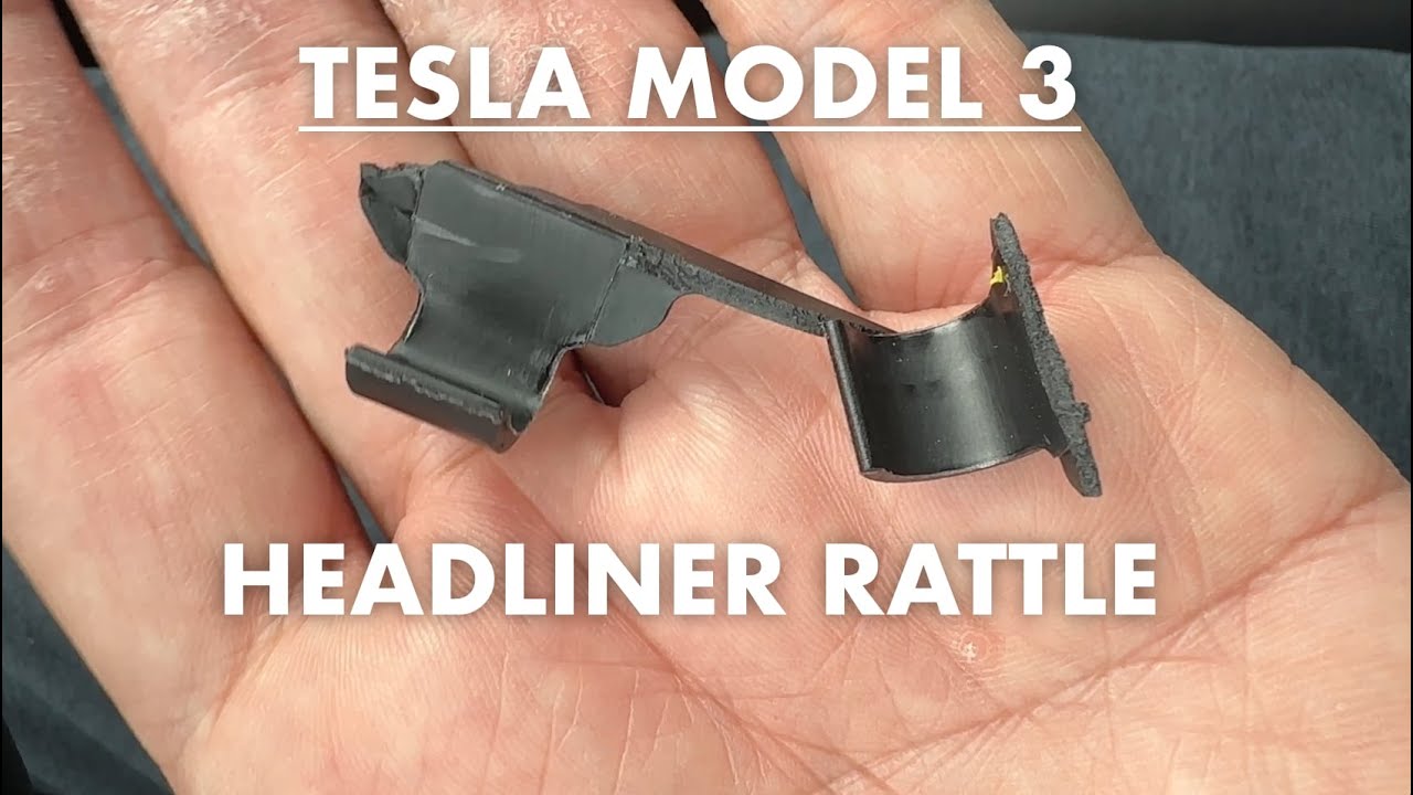 В Tesla Model 3 после ремонта лобового стекла дребезжит потолок.