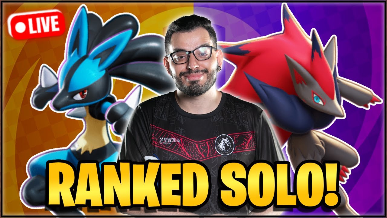 LIVE🔴 Ranqueada SOLO - !request Pokémon UNITE
