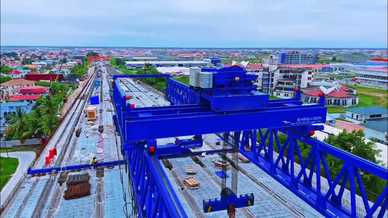 Progress on the New Demerara River Bridge 
