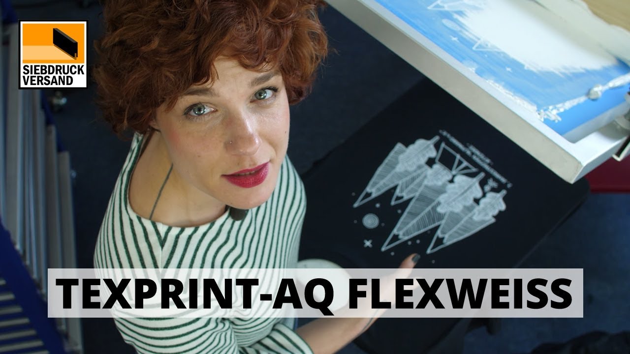 TEXPRINT-AQ FLEXWEISS supersofte Siebdruck-Farbe für Textildruck