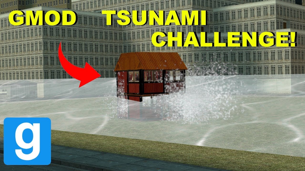 GMOD TSUNAMI IN CITY! - Garry's mod sandbox funny moments