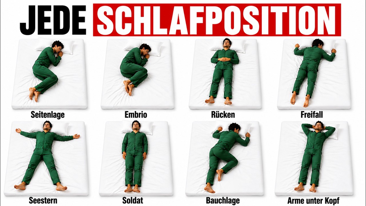 Die besten und schlechtesten Schlafpositionen für deinen Körper