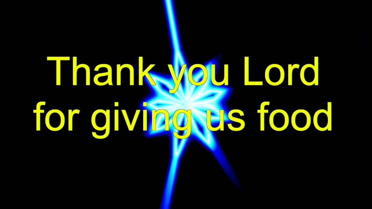 Superman Grace - Thank You Lord For Giving Us Food - Children's Christian worship song