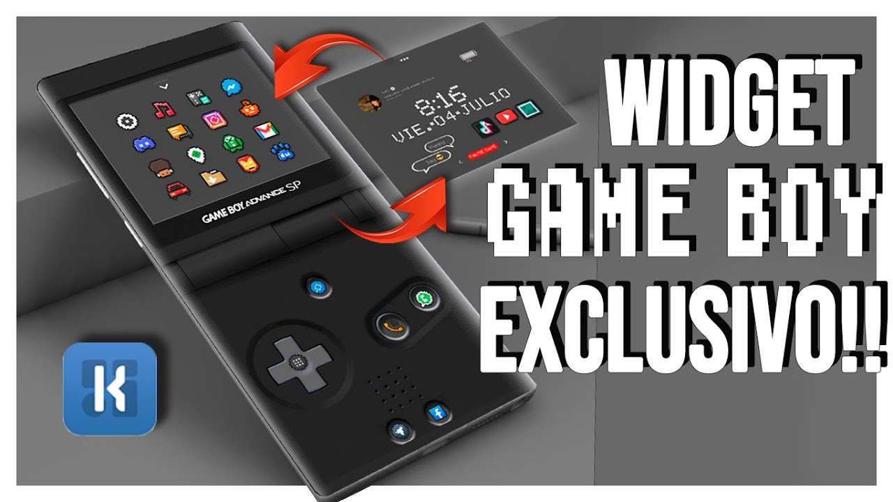 🎮Super WIDGET GAME BOY para CELULAR ANDROID | Personalización Única con KWGT / NOVA + SMART Launcher
