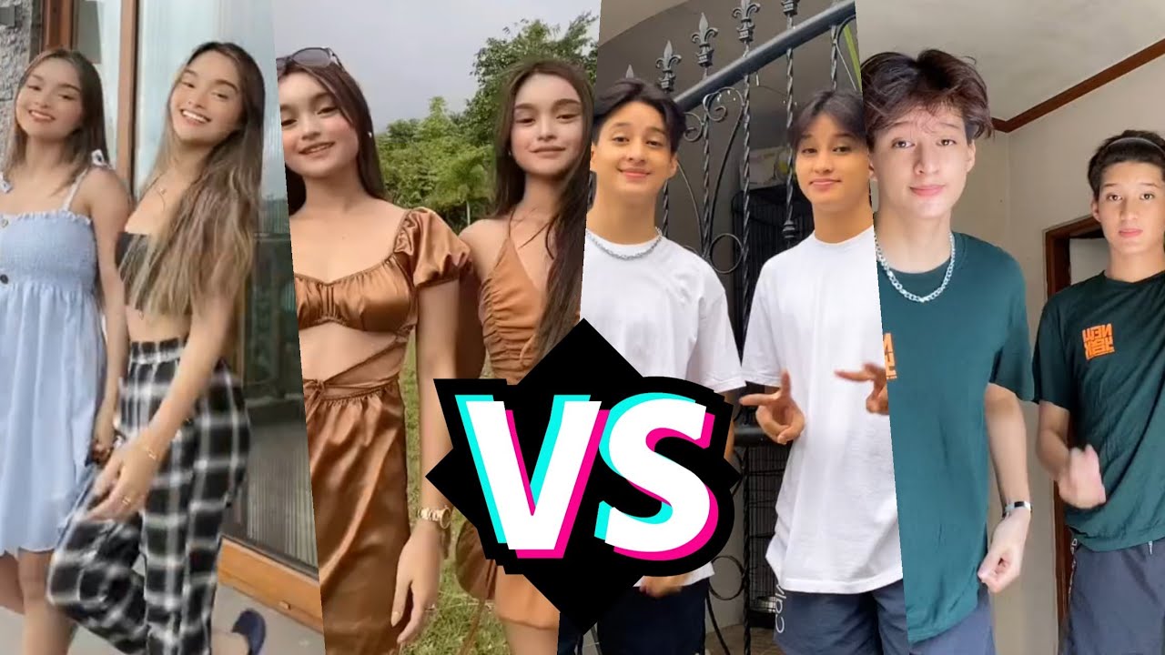 FABE TWINS VS FARGARITA TWINS | TIKTOK COMPILATION | TIKTOK DANCE CHALLENGE
