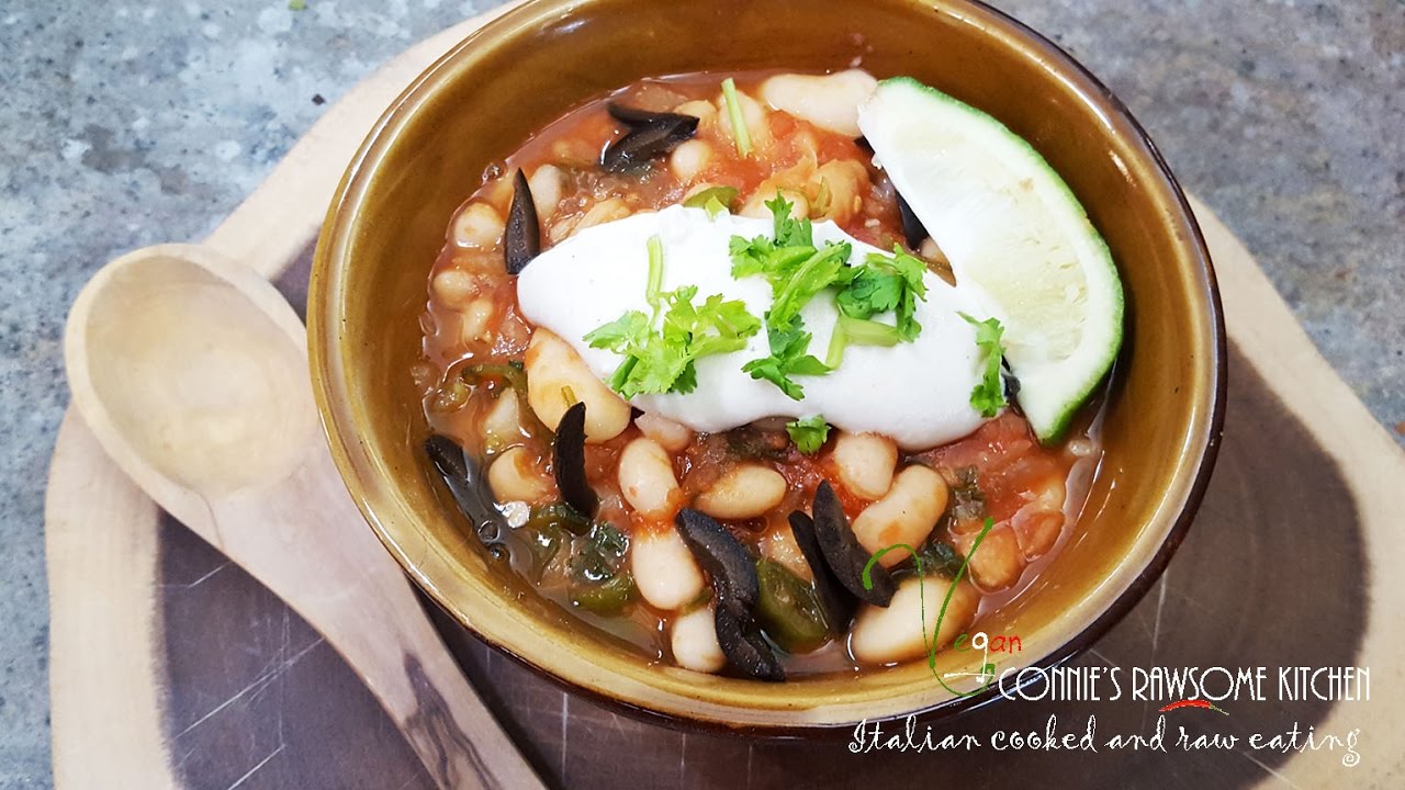 VEGAN sour cream 2.0 AND SMOKEY MAPLE BEANS RECIPE | Connie's RAWsome kitchen