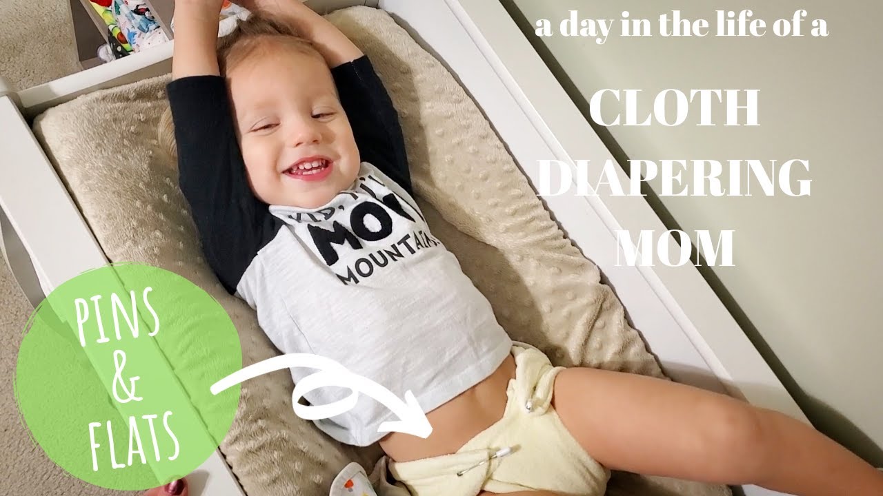 A Day in the Life of a Cloth Diapering Mom Folded Flats and Pins All Day