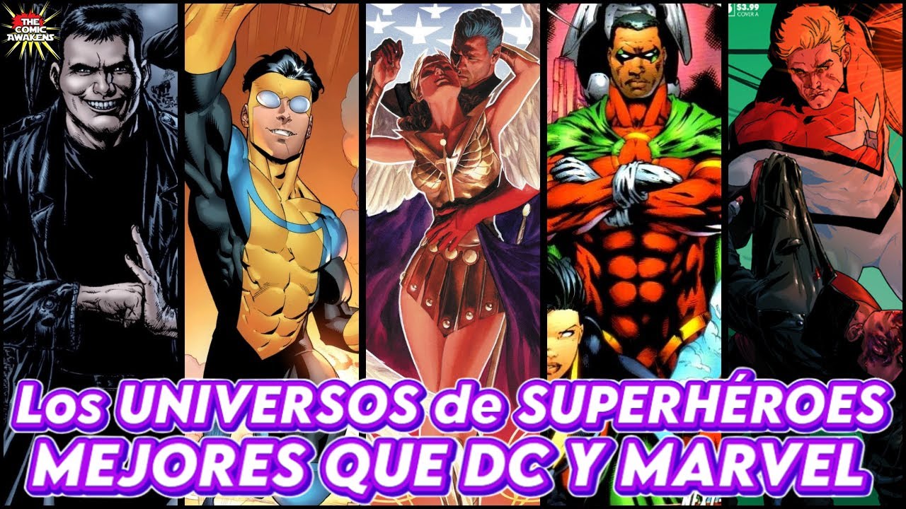 Top 10 Universos de SUPERHÉROES MEJORES que DC y MARVEL
