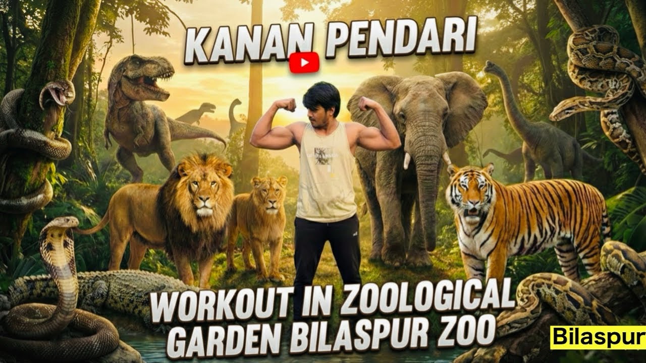 Workout in Kanan Pendari Zoological Garden | Bilaspur Zoo | बिलासपुर चिड़ियाघर 