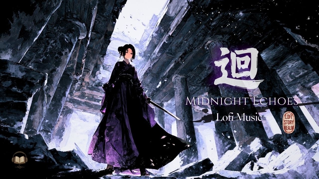 Midnight Echoes 🌌 Cinematic Oriental Lofi Music for Stress Relief & Gaming Focus
