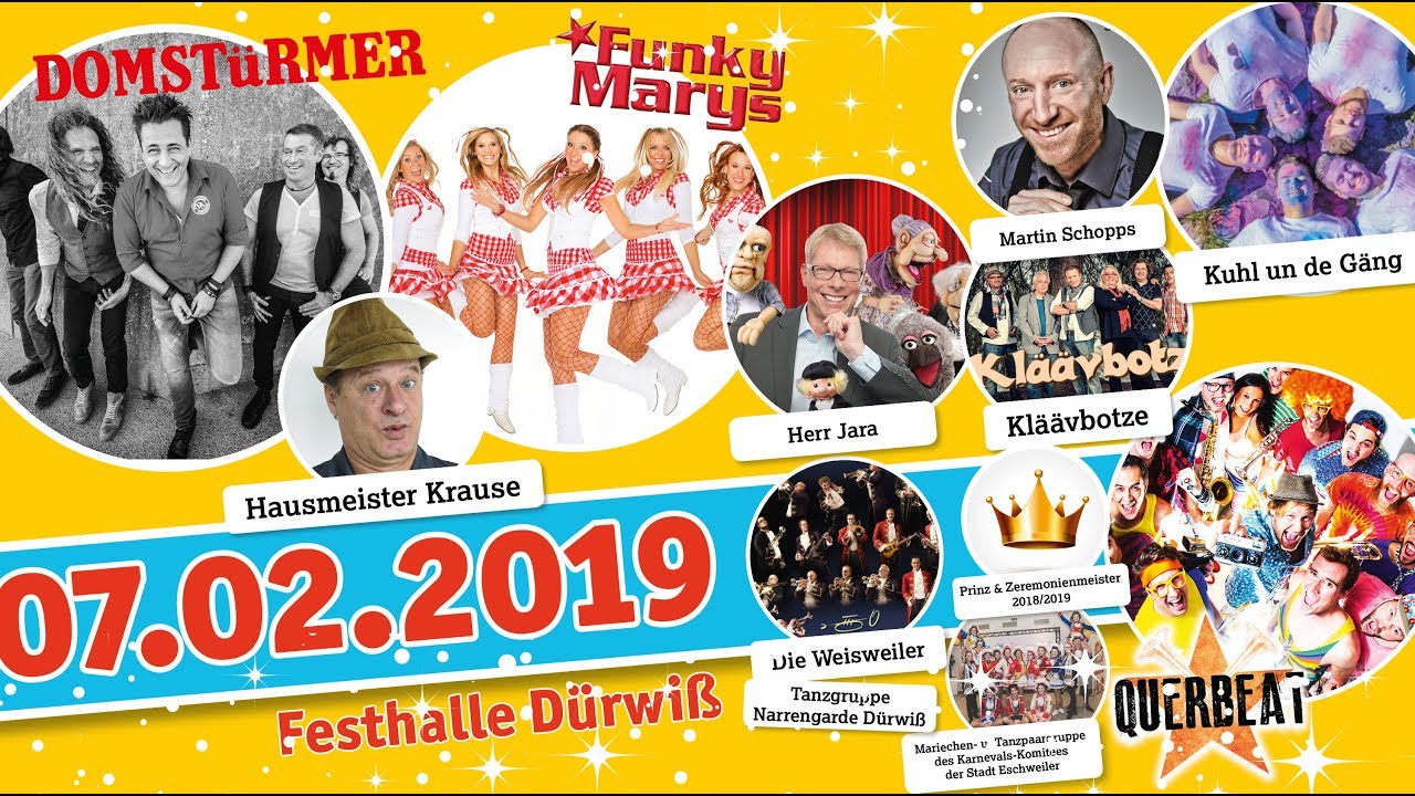 Jede Jeck is anders - 2019 in Eschweiler - Festhalle D&uuml;rwi&szlig;