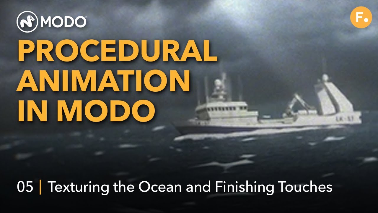 Procedural Animation in Modo | Texturing the Ocean and Finishing Touches