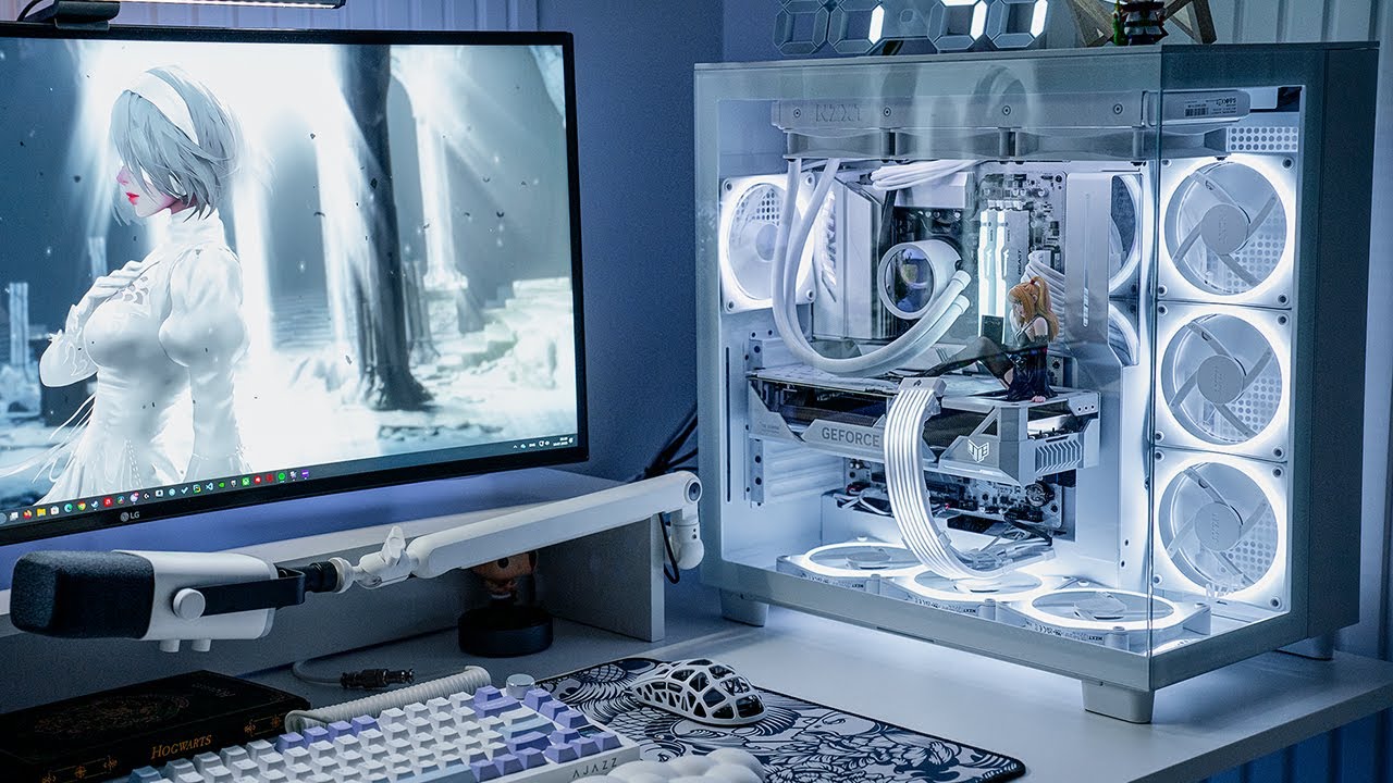 Building my first gaming PC | White aesthetic | RTX 4070 Super,NZXT H9 ,Gaming & Productivity build