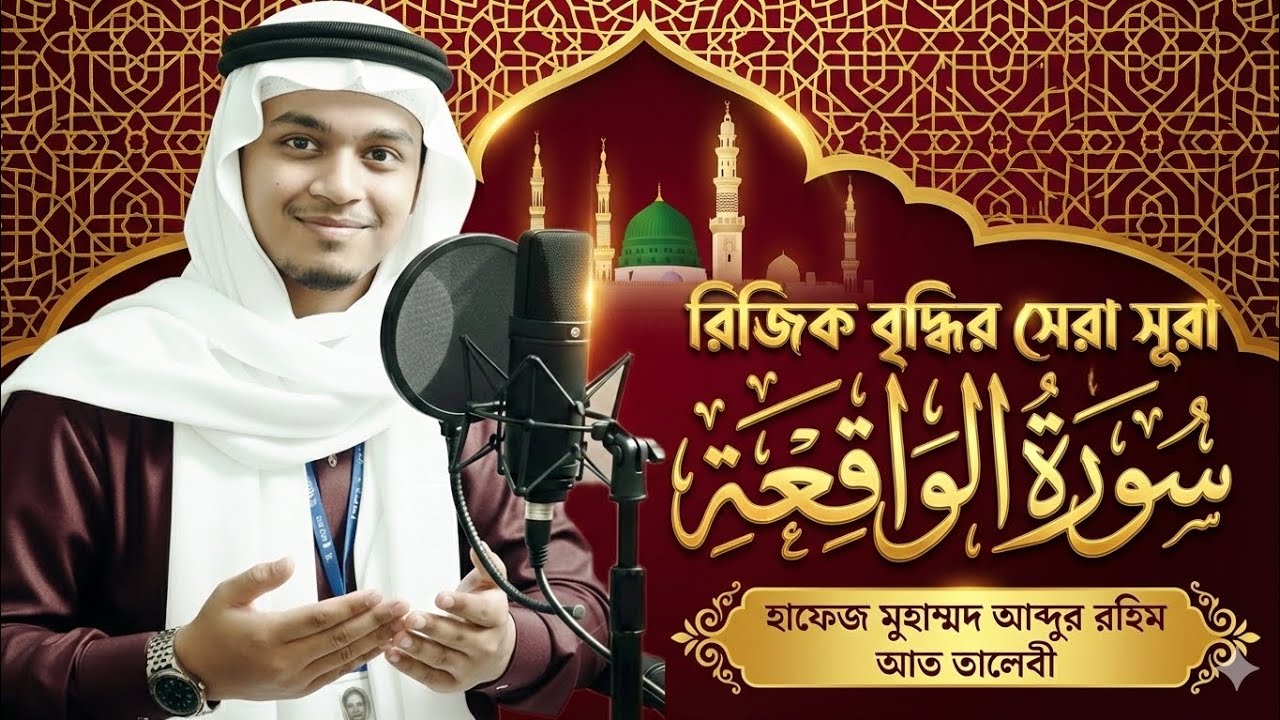 রিজিক বৃদ্ধির সেরা সূরা.! সূরা ওকিয়াহ শুনুন। হাফেজ মুহাম্মদ আব্দুর রহিম আত্ব তালেবী। #তেলাওয়াত 