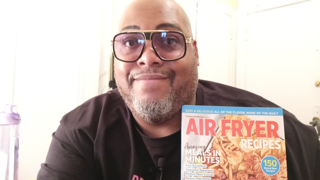 READING FROM AIR FRYER MAGAZINE WITH GUM CHEWING AND LIGHT SNACKING!
