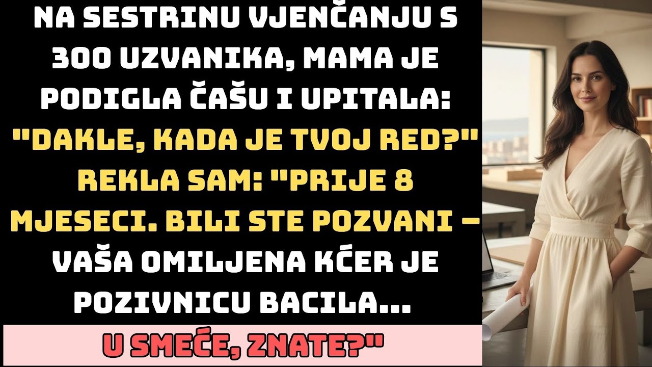 Šok na sestrinu vjenčanju: Tajna bačene pozivnice!