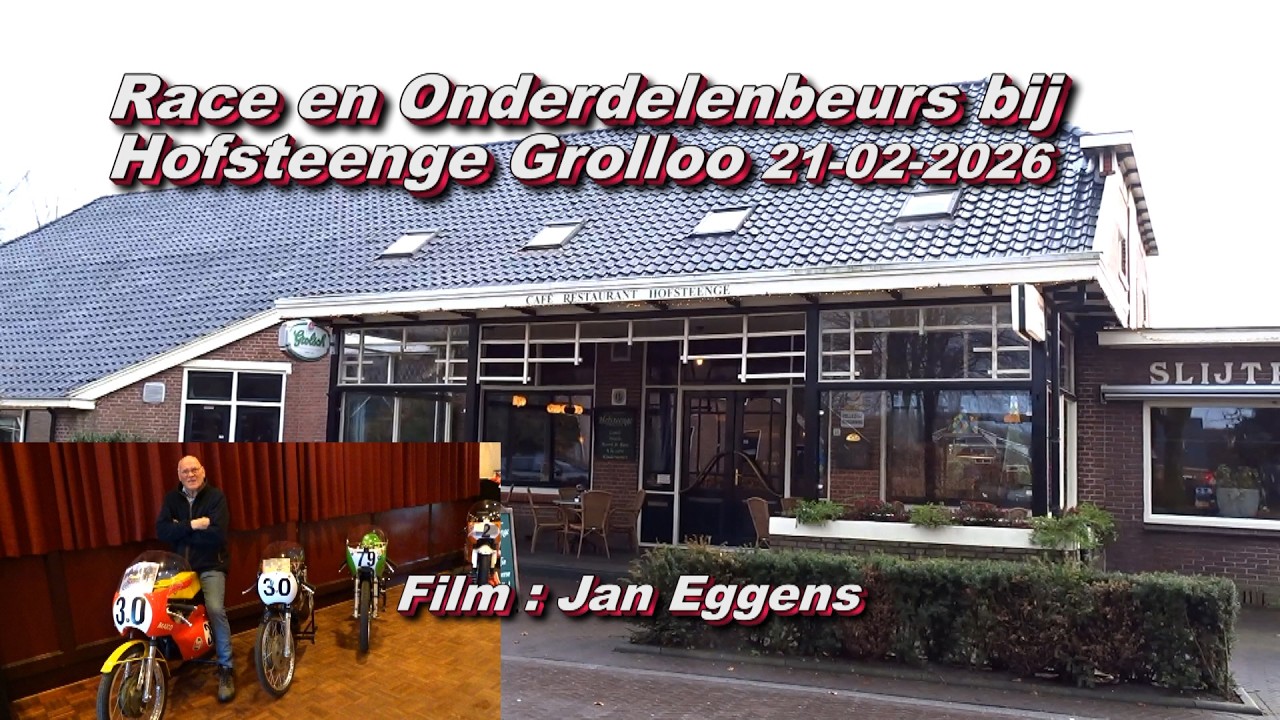 Race en Onderdelenbeurs bij Hofsteenge in Grolloo 21 02 2026