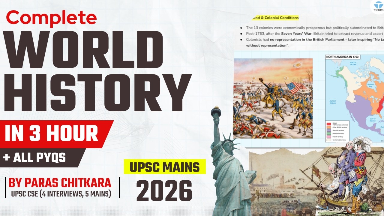 Complete World History UPSC Mains + all PYQs | HIT Series | One Pager HIT Notes | UPSC Mains 2026