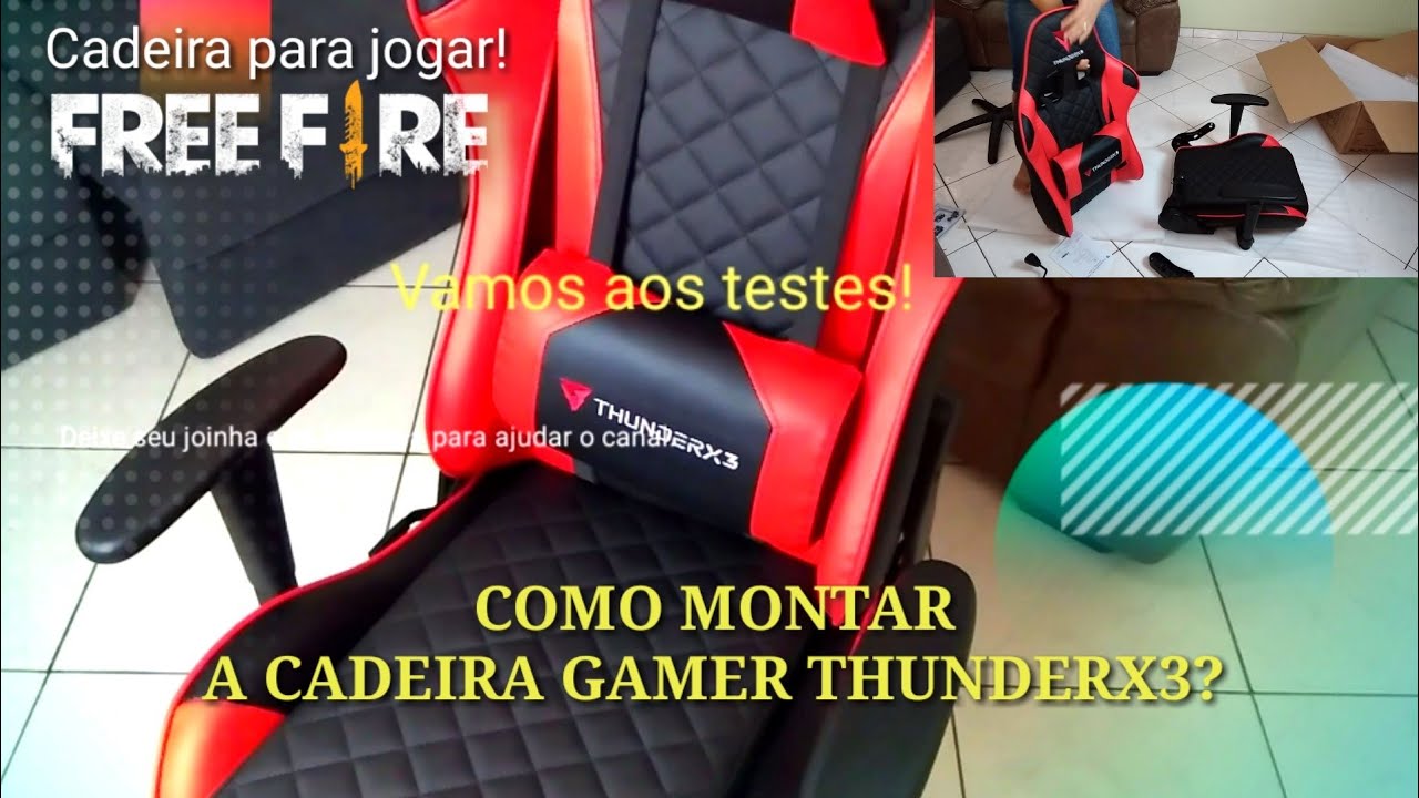 Como montar cadeira gamer Thunderx3 TGC12,