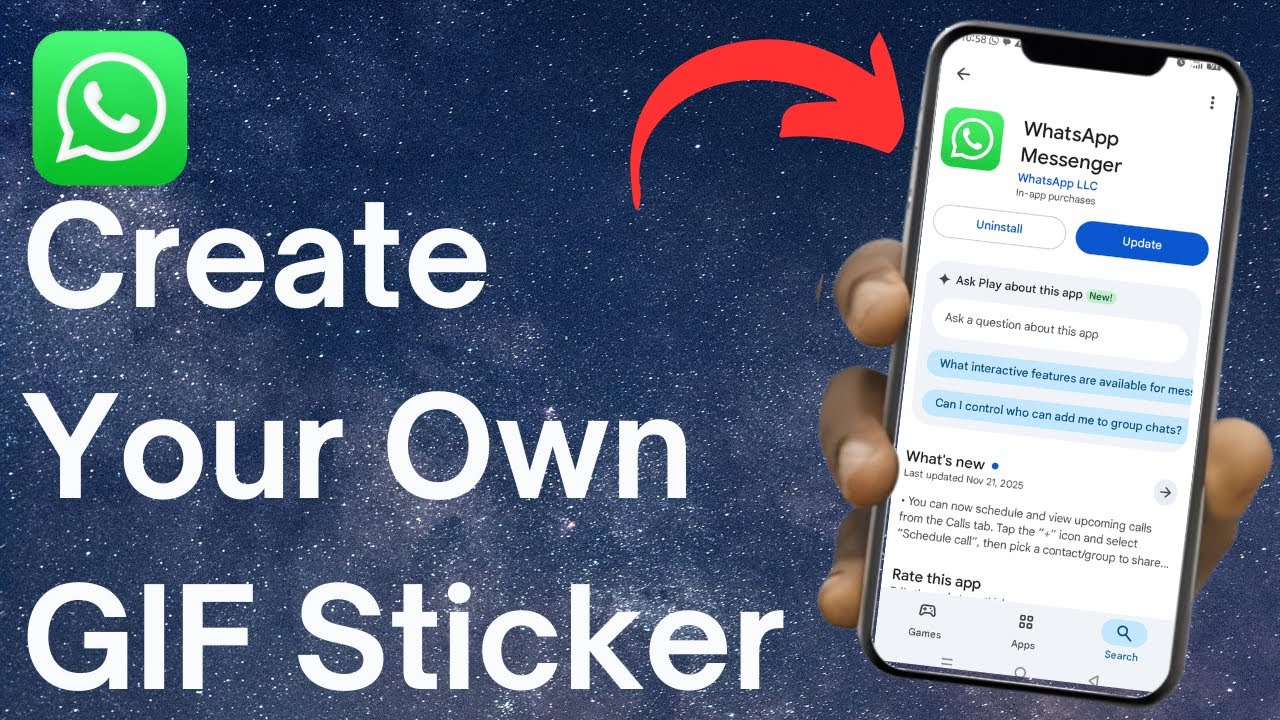 How to Have Whatsapp GIF Sticker