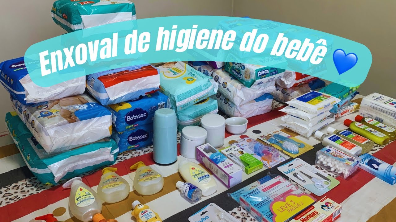 ENXOVAL COMPLETO DE HIGIENE DO BEBÊ