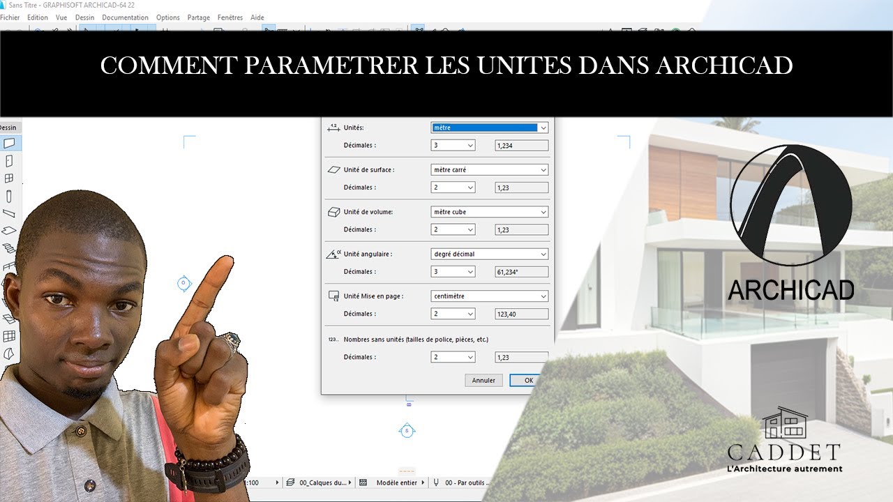 TUTO ARCHICAD : COMMENT PARAMETREE LES UNITES DANS ARCHICAD