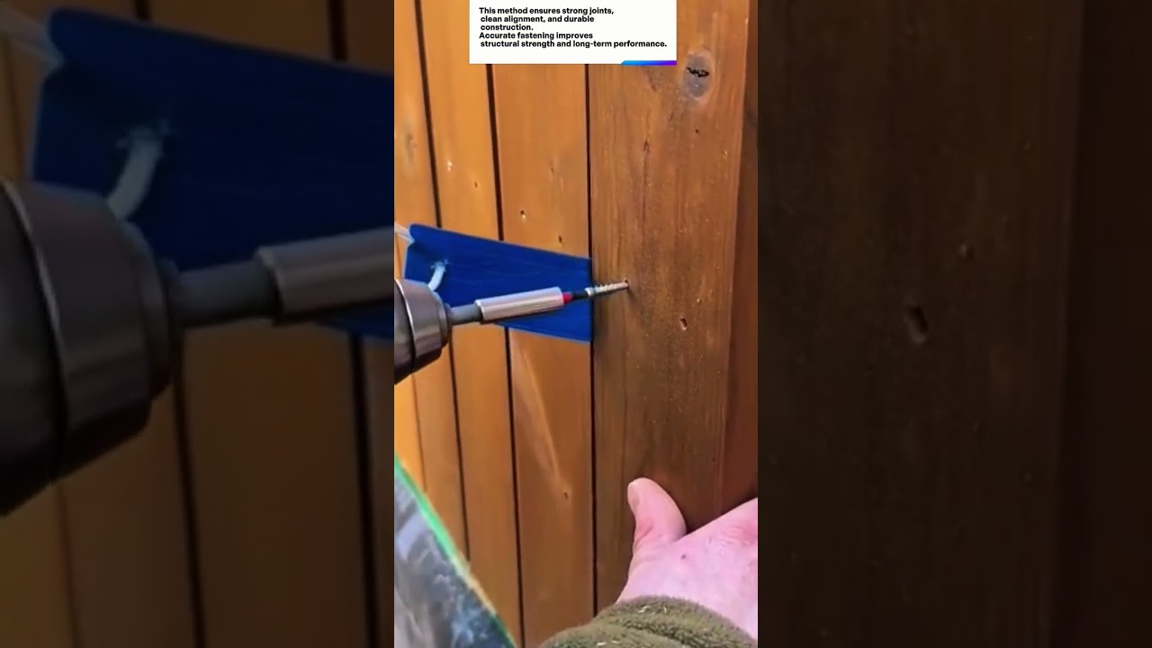 Precision Wood Fastening | Professional Screw Installation Technique